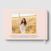 表裏写真卒業赤面ピンクキープサケ ゲストブック (裏面)