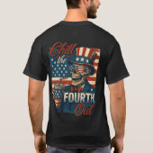 (表裏) Chill The Fourth Out スケルトン Tシャツ (裏面)