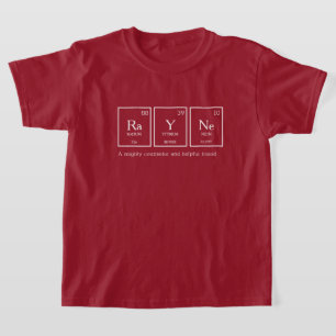 表要素化学を意味するライン名 Tシャツ