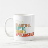 表計算おもしろいシートを作るのは素晴らしい日だ コーヒーマグカップ (左)
