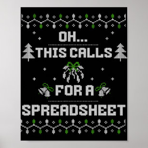 表計算が必要だな、クリスマスだ! ポスター