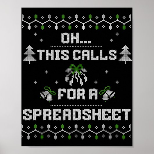 表計算が必要だな、クリスマスだ! ポスター (正面)