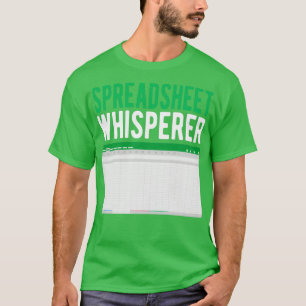 表計算ウィスパーExcel会計会計士 Tシャツ