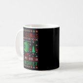 表計算クリスマスだなんて… コーヒーマグカップ (正面左)