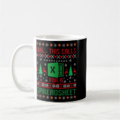 表計算クリスマスだなんて… コーヒーマグカップ (左)