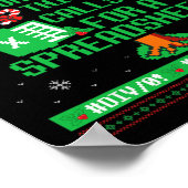 表計算クリスマスExcel ウガ ポスター (角)