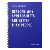 表計算シートのおもしろい会計方が良い ノートブック (正面)