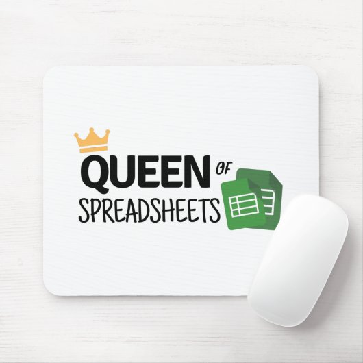 表計算シートのクイーンのマウスパッド マウスパッド (マウス)
