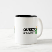 表計算シートのクイーンツートーンコーヒーマグ ツートーンマグカップ (正面右)