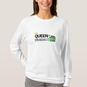 表計算シートのクイーンTシャツ Tシャツ