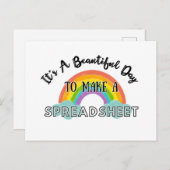 表計算ソフトを作るのは素晴らしい日だ シーズンポストカード (正面/裏面)