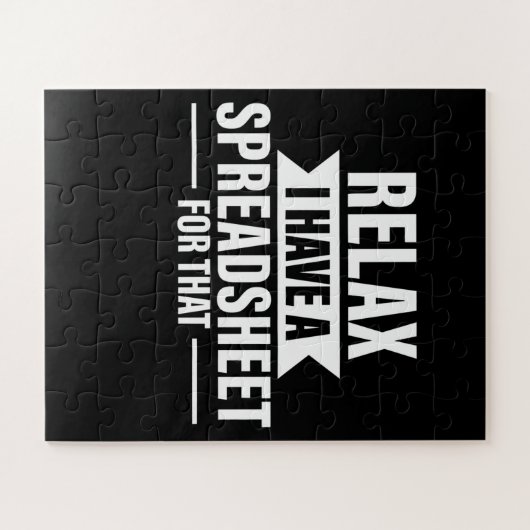 表計算リラックス士の贈おもしろい与を受ける ジグソーパズル (横)