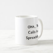 表計算万歳!上司へのギフト コーヒーマグカップ (正面右)