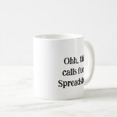 表計算万歳!面白いオフィスGif コーヒーマグカップ (正面右)