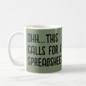 表計算万歳!面白い会計士 コーヒーマグカップ (左)