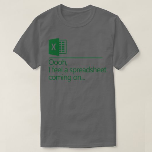 表計算感じ書きのオン来オン Tシャツ (デザイン正面)
