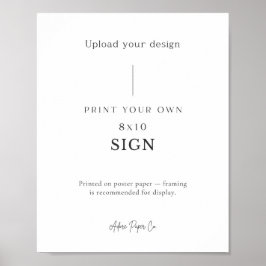 表記号：自分の名前をアップロード ポスター