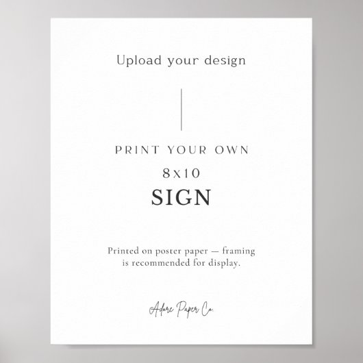 表記号：自分の名前をアップロード ポスター (正面)