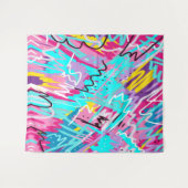 表象はっきりした抽象芸術芸術 タペストリー (正面(横))