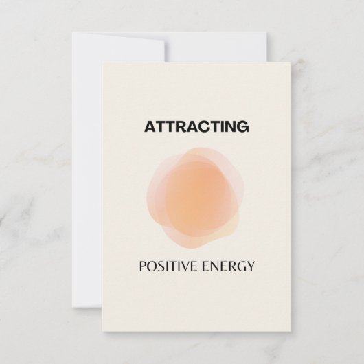 表象、前向きスピリチュアル、肯定芸術 サンキューカード (正面)