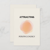 表象、前向きスピリチュアル、肯定芸術 サンキューカード (正面/裏面)