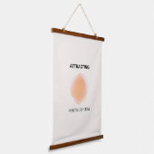 表象、前向きスピリチュアル、肯定芸術 吊り下げ型タペストリー (傾斜あり)