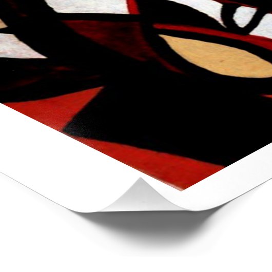 「表面と文脈」 グロッシー ポスター (コーナー)