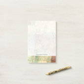 表面にひび絵画が入ったアーストーン ポストイット (デスク上)