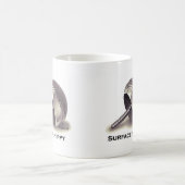 表面の腰回りが大きなマグ コーヒーマグカップ (中央)