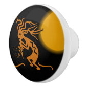 表面仕上げのココペリの左のミュージシャン セラミックノブ (右)