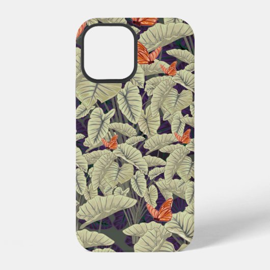 表面蝶パターンデザイン応用芸術,芸術,コ iPhoneケース (裏面)