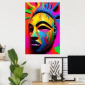 表面顔ケンゲージ超現実主義者 ポスター (ホームオフィス)