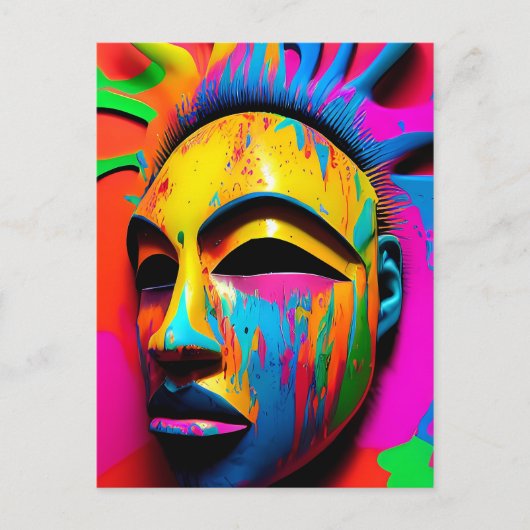 表面顔ケンゲージ超現実主義者 ポストカード (正面)