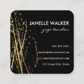 表鮮やか現(ばちゃばちゃ)跳ねる スクエア名刺 (正面)