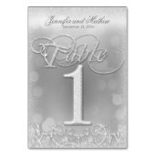 表1エレガント銀フェイクグリッター テーブルナンバー (裏面)