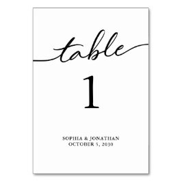 表1黒パーソナライズされた書結婚類 テーブルナンバー