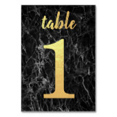 表1黒大理石フェイク金箔シンプルエレガント テーブルナンバー (裏面)