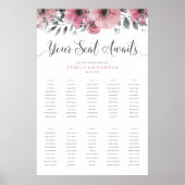 表10のフローラ結婚の座席表 ポスター (正面)