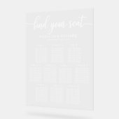 表10個結婚の座席表 アクリルサイン (傾斜)