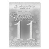 表11銀エレガントのフェイクグリッター テーブルナンバー (正面)