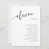 表11 Eleven座席表カード 招待状 (正面)