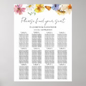 表12山花房保結婚の座席表 ポスター (正面)