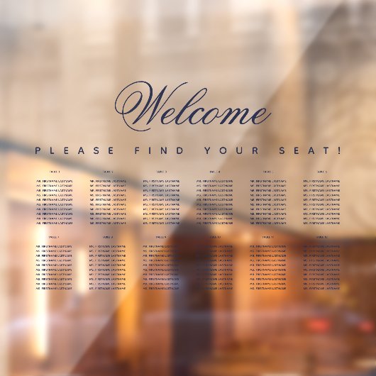 表12座席表の青いスクリプト透明 ウィンドウサイン (シート2)