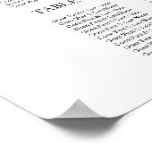 表12緑素朴の結婚座席表 ポスター (角)