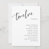表12 12座席表カード 招待状 (正面)