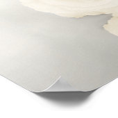 表13アイボリーホワイトローズ結婚の座席表 ポスター (角)