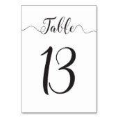 表13結婚の表番号 テーブルナンバー (裏面)