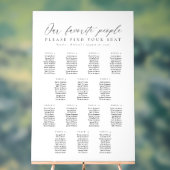 表14人お気に入りのアクリル座席表 アクリルサイン (ニュートラル)