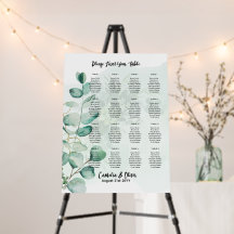 表16緑のユーカリ写真シーティングチャート
