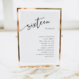 表16 16座席表カード 招待状